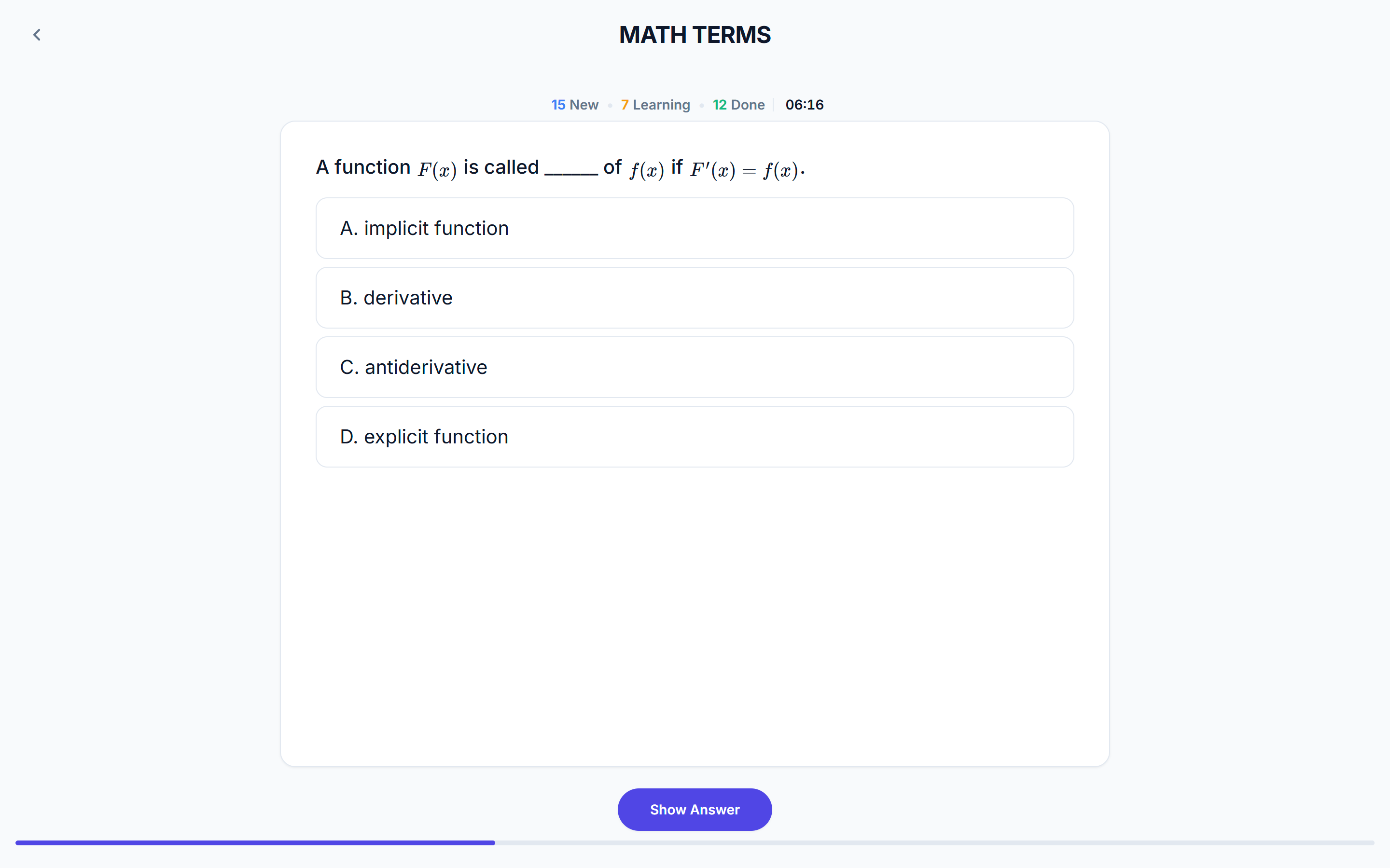 Spaced repetition on desktop