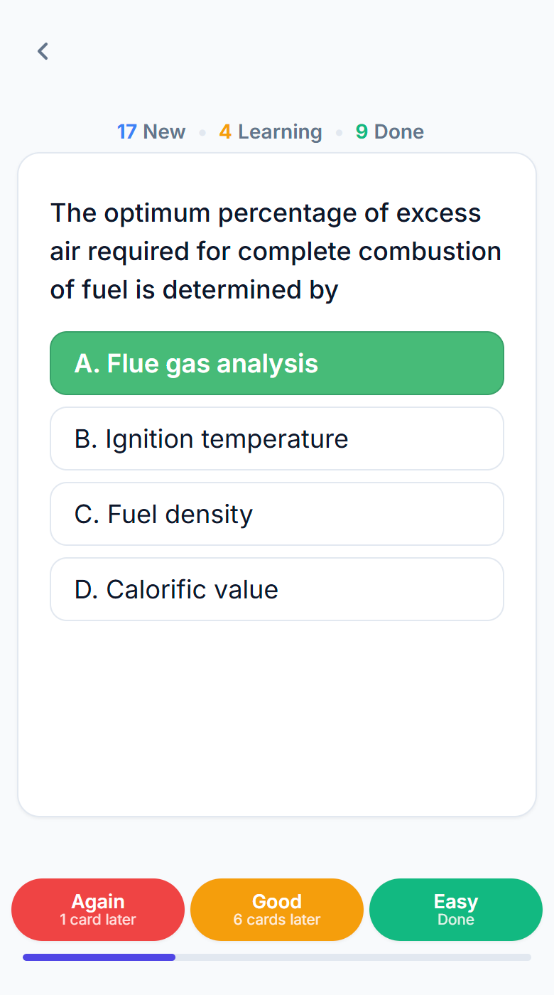 Spaced repetition on mobile